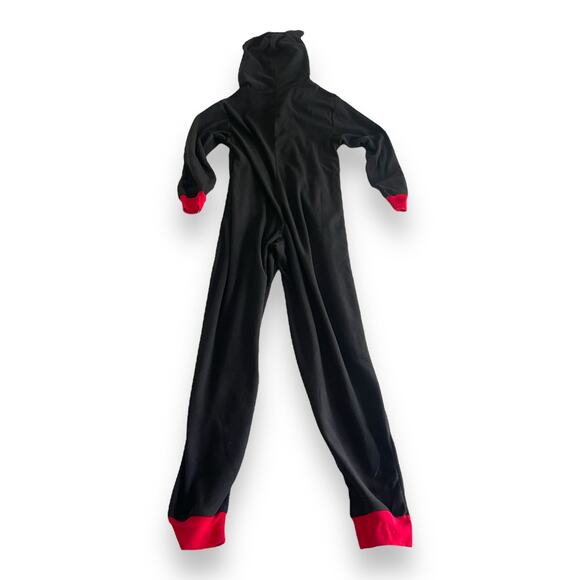 NEW Mickey Mouse Fleece 1-Piece Pajamas Union Suit Medium Disney Hooded w/ Ears - Picture 2 of 9